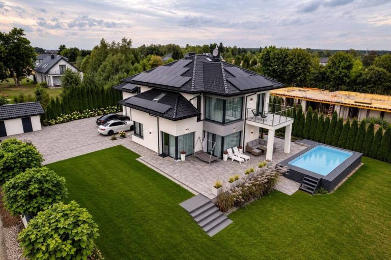 Nowoczesny dom z&nbsp;basenem 260m²  Lublin działka 17a